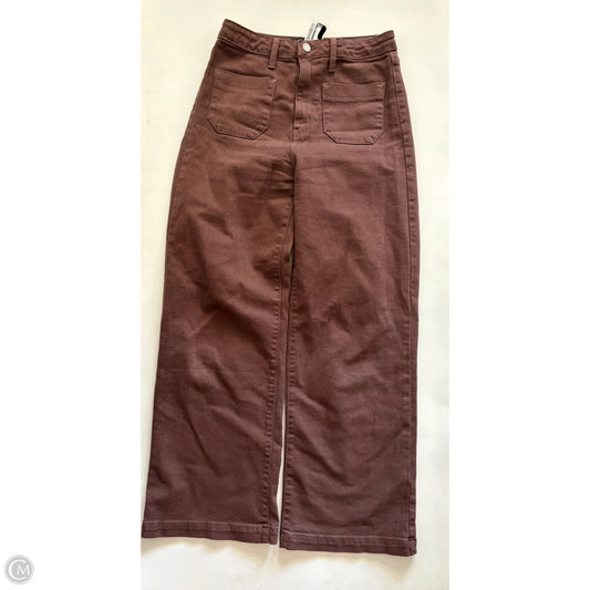 Jeans Wide Leg By Just Black In Brown, Size: 2