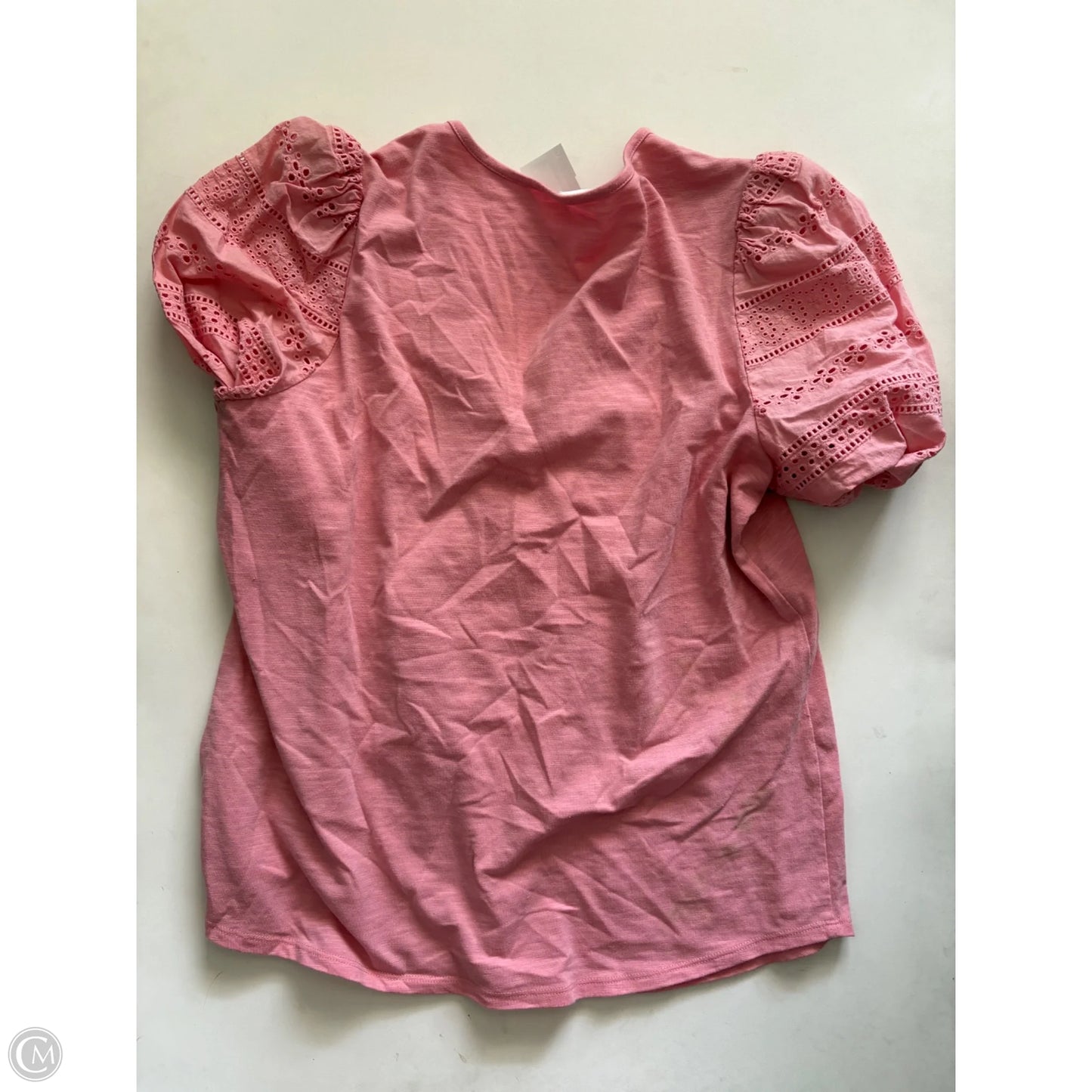 Top Short Sleeve By Passport In Pink, Size: L