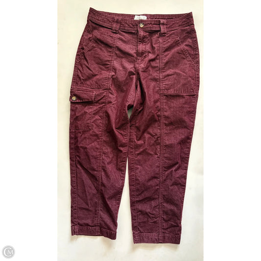 Pants Corduroy By Time And Tru In Maroon, Size: 12