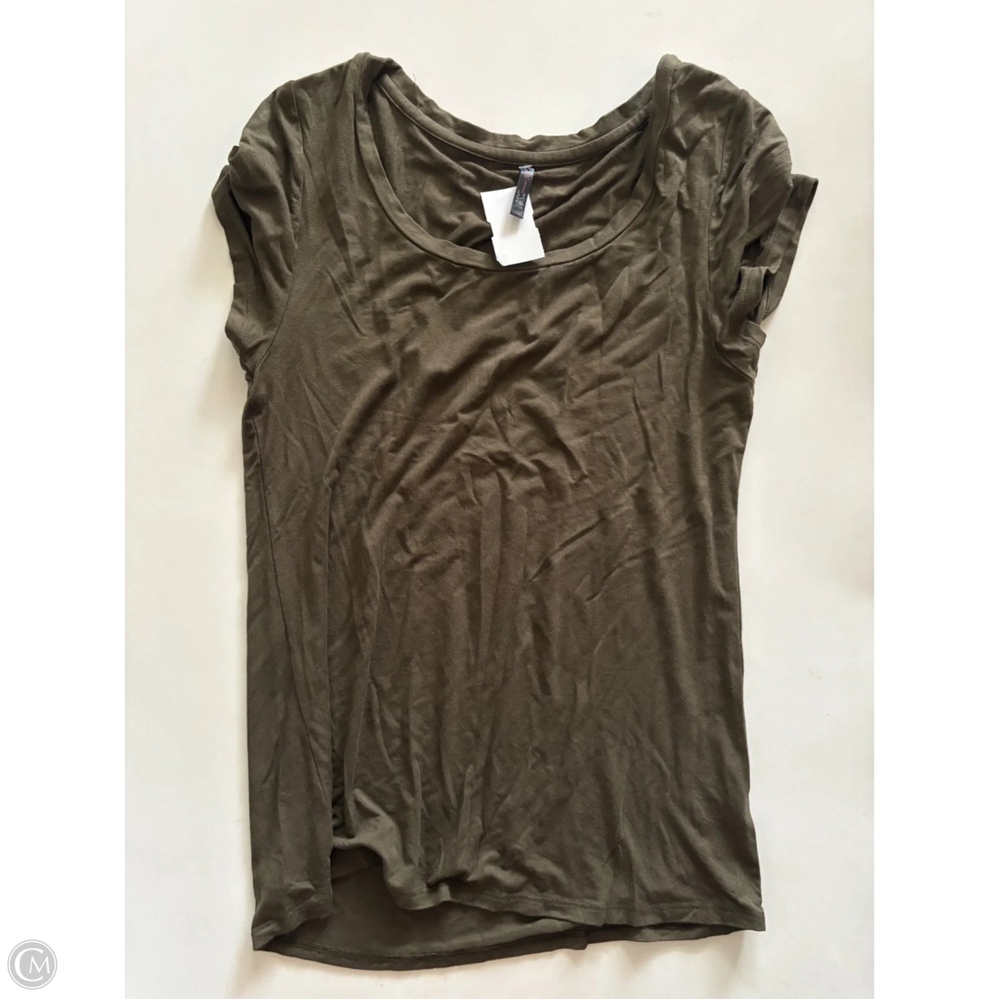 Top Short Sleeve Basic By Jm Collections In Green, Size: M