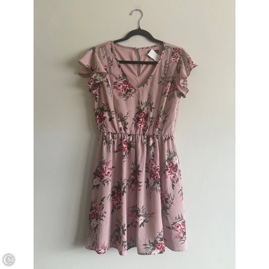 Dress Casual Short By As U Wish In Floral Print, Size: L