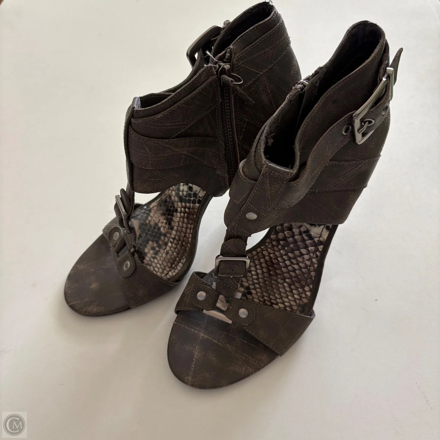 Shoes Heels Block By Gianni Bini In Brown, Size: 8