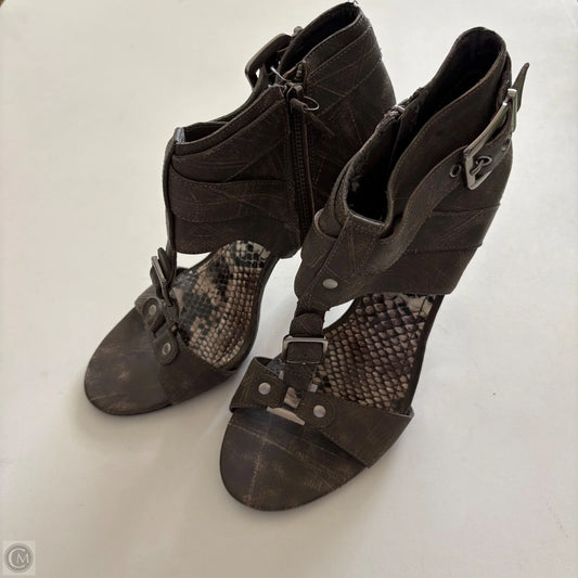 Shoes Heels Block By Gianni Bini In Brown, Size: 8