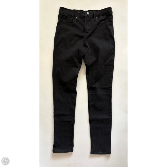 Jeans Skinny By Levis In Black, Size: 4