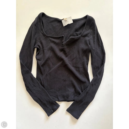 Top Long Sleeve By Ana In Black, Size: S