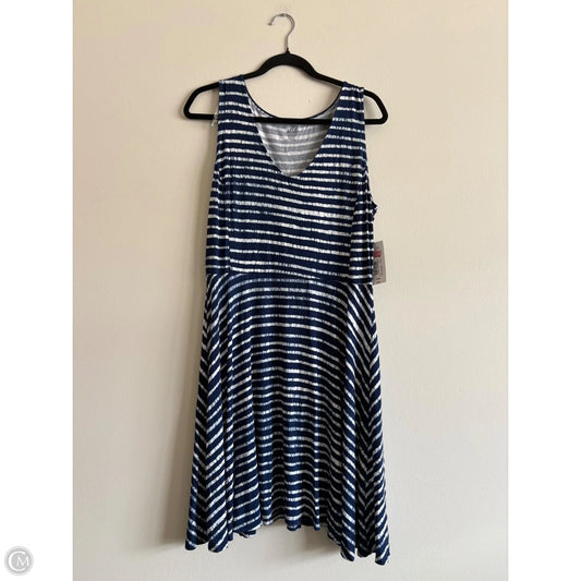 Dress Casual Midi By Ana In Blue, Size: L