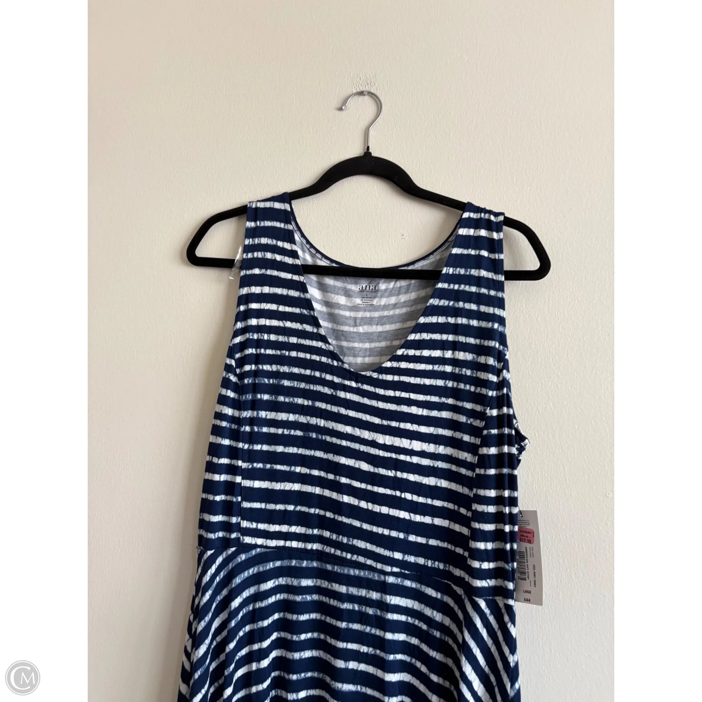 Dress Casual Midi By Ana In Blue, Size: L