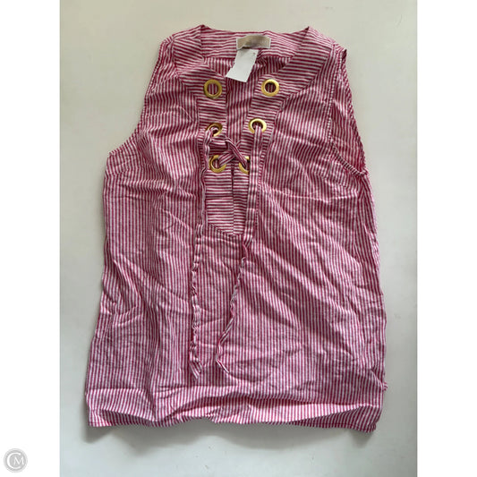Top Sleeveless By Michael By Michael Kors In Striped Pattern, Size: S
