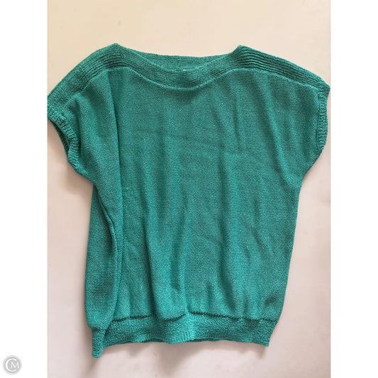 Sweater Short Sleeve By Chaps In Blue, Size: Xl