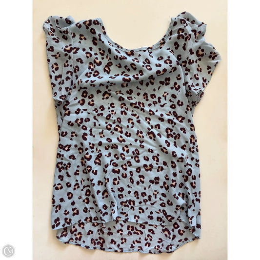 Blouse Short Sleeve By Perfet Seed In Animal Print, Size: L