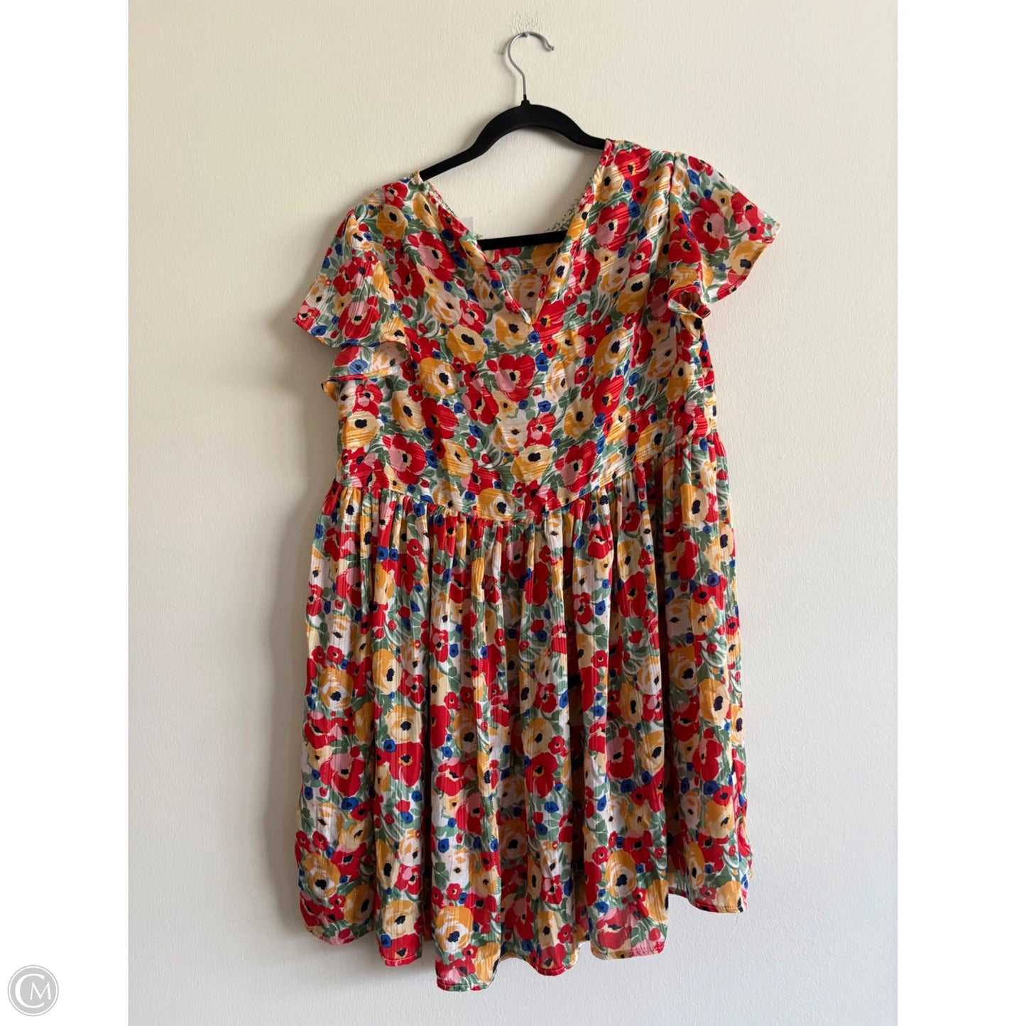Dress Floral By Umgee, Size: Medium