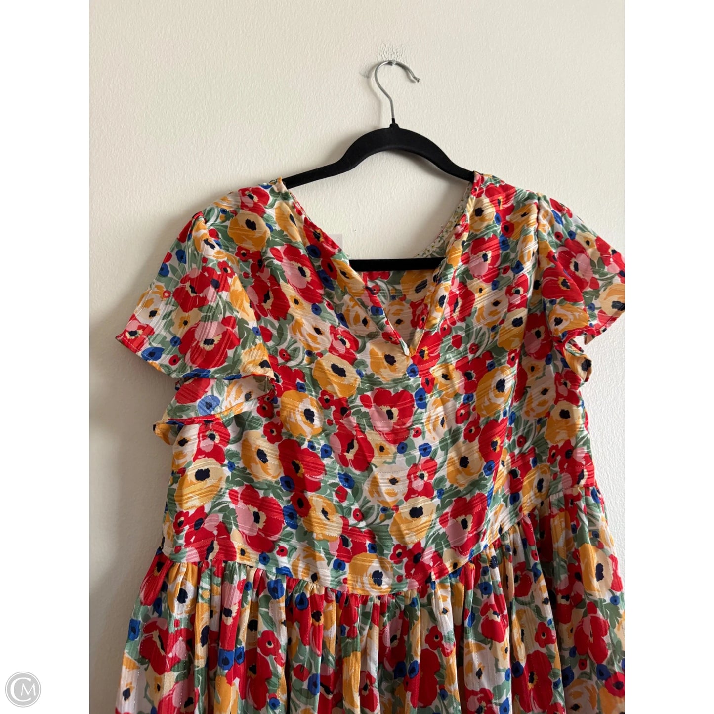 Dress Floral By Umgee, Size: Medium