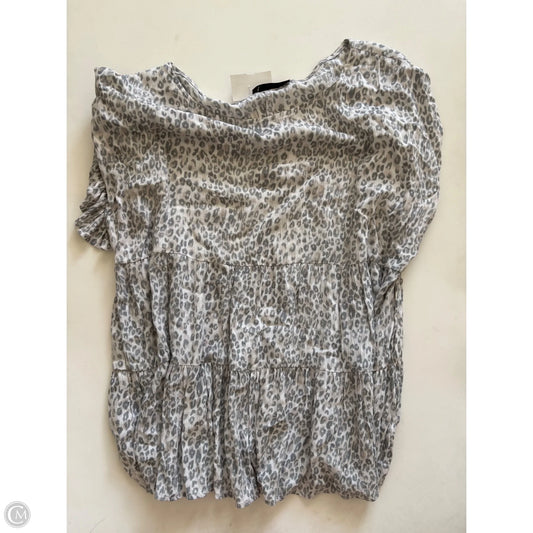 Top Short Sleeve By Final Touch In Animal Print, Size: Xl