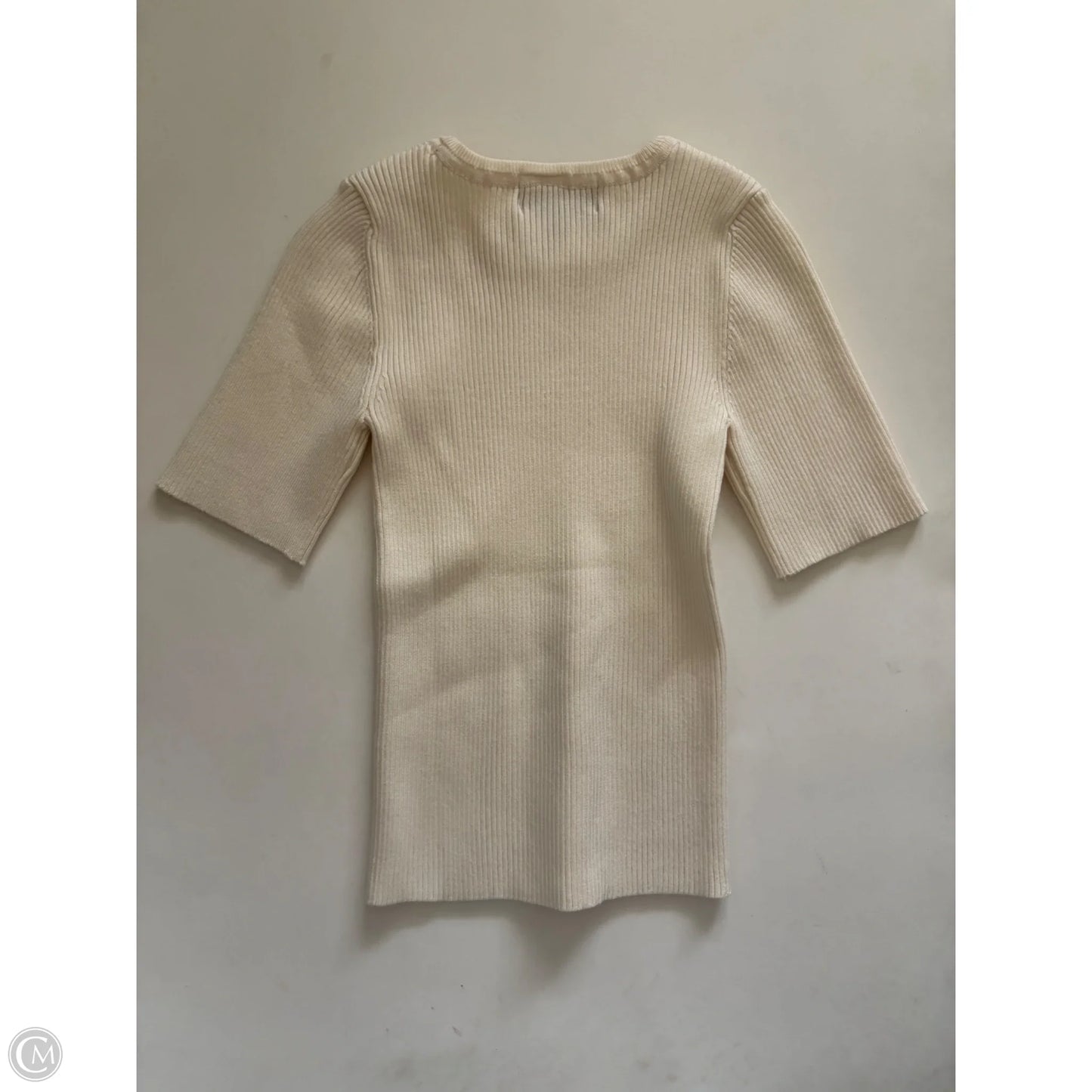 Sweater Short Sleeve By Truth In Cream, Size: Xs