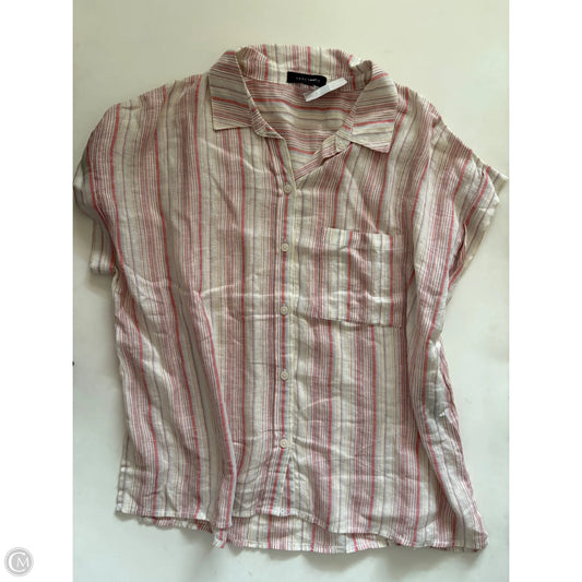 Top Short Sleeve By Sanctuary In Striped Pattern, Size: M