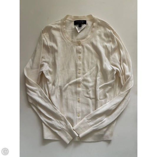 Sweater Cardigan By Banana Republic In Cream, Size: S