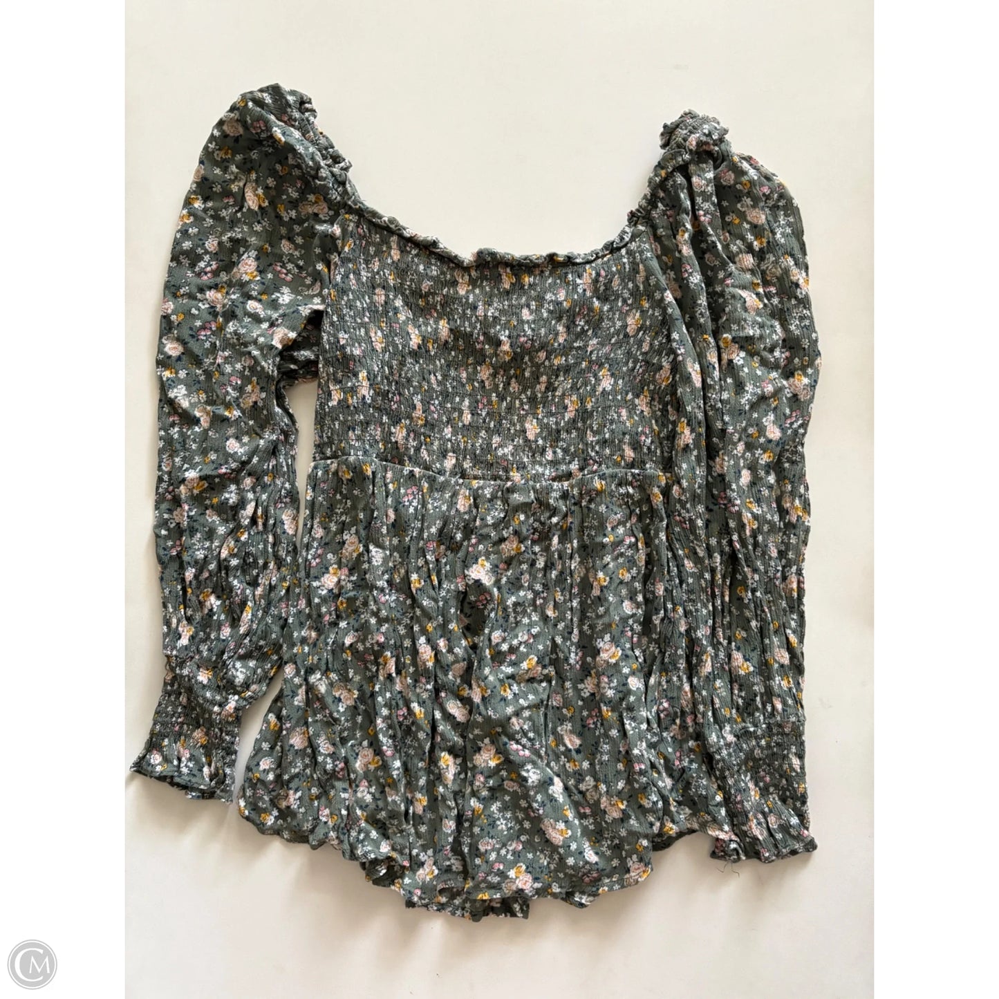 Top Long Sleeve By Jodifl In Green, Size: S