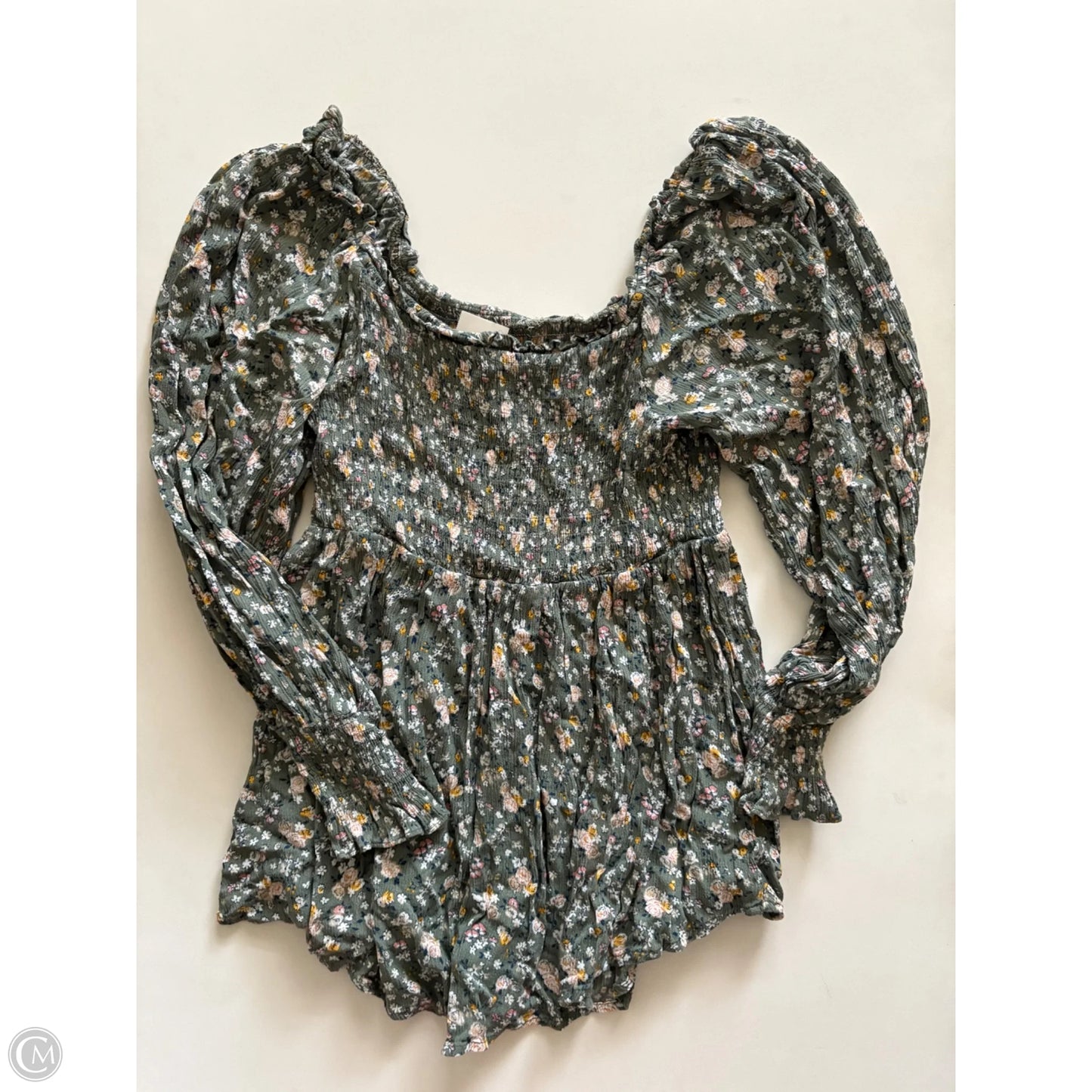 Top Long Sleeve By Jodifl In Green, Size: S