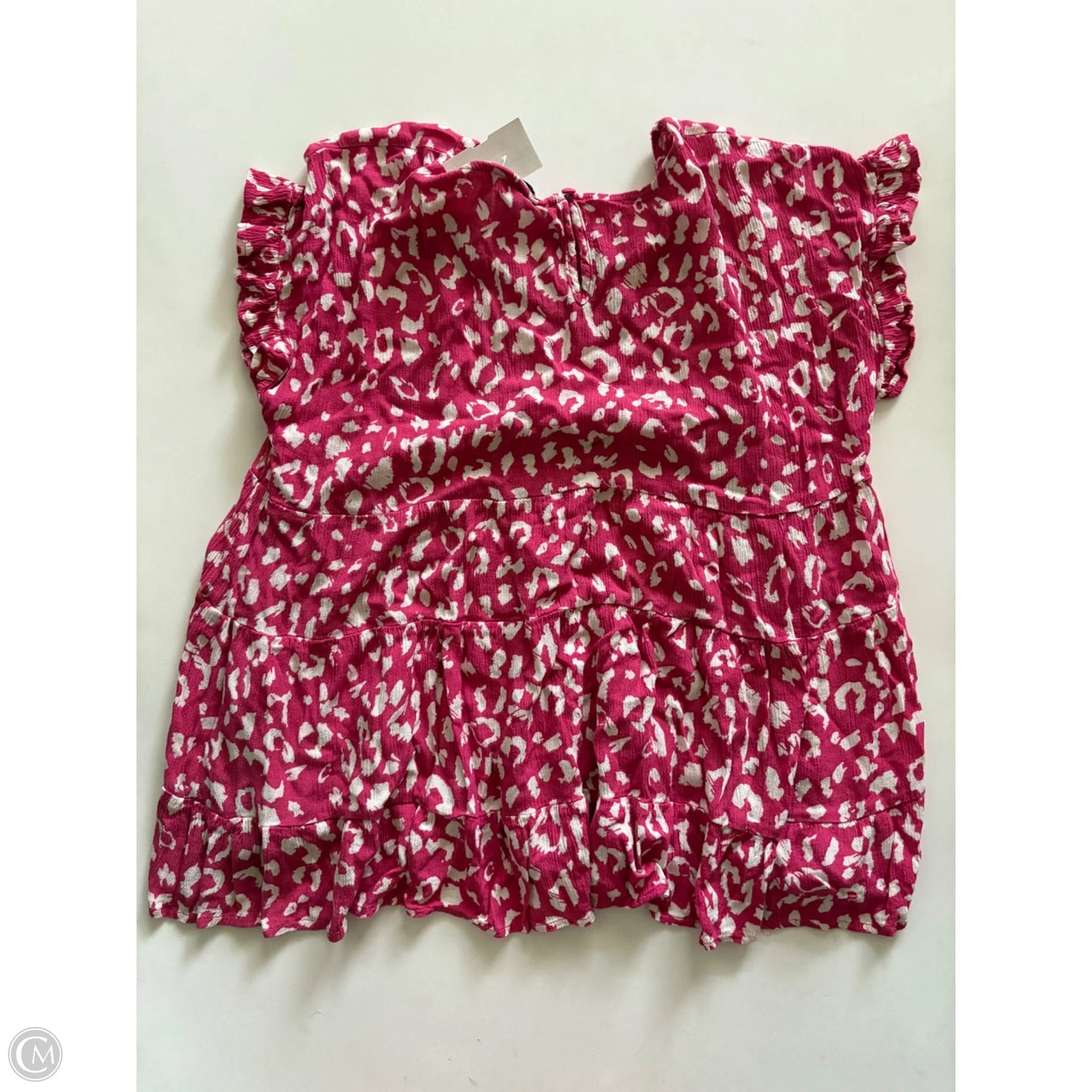 Top Short Sleeve By Andree By Unit In Pink, Size: M