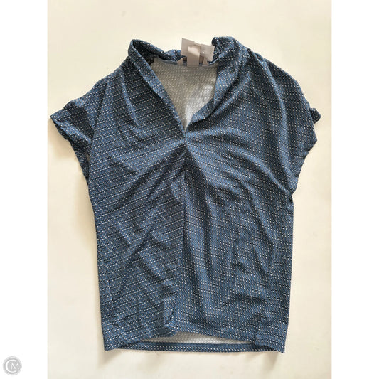 Blouse Short Sleeve By H&m In Blue, Size: S