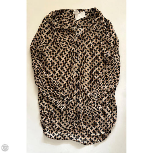 Blouse Long Sleeve By H&m In Black, Size: S