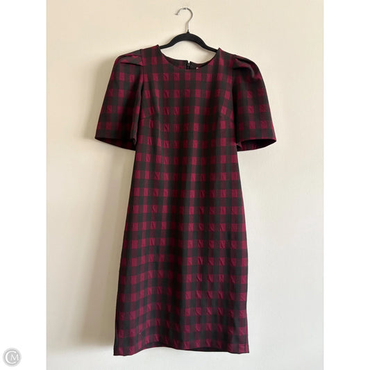 Dress Work By Calvin Klein In Plaid Pattern, Size: 12