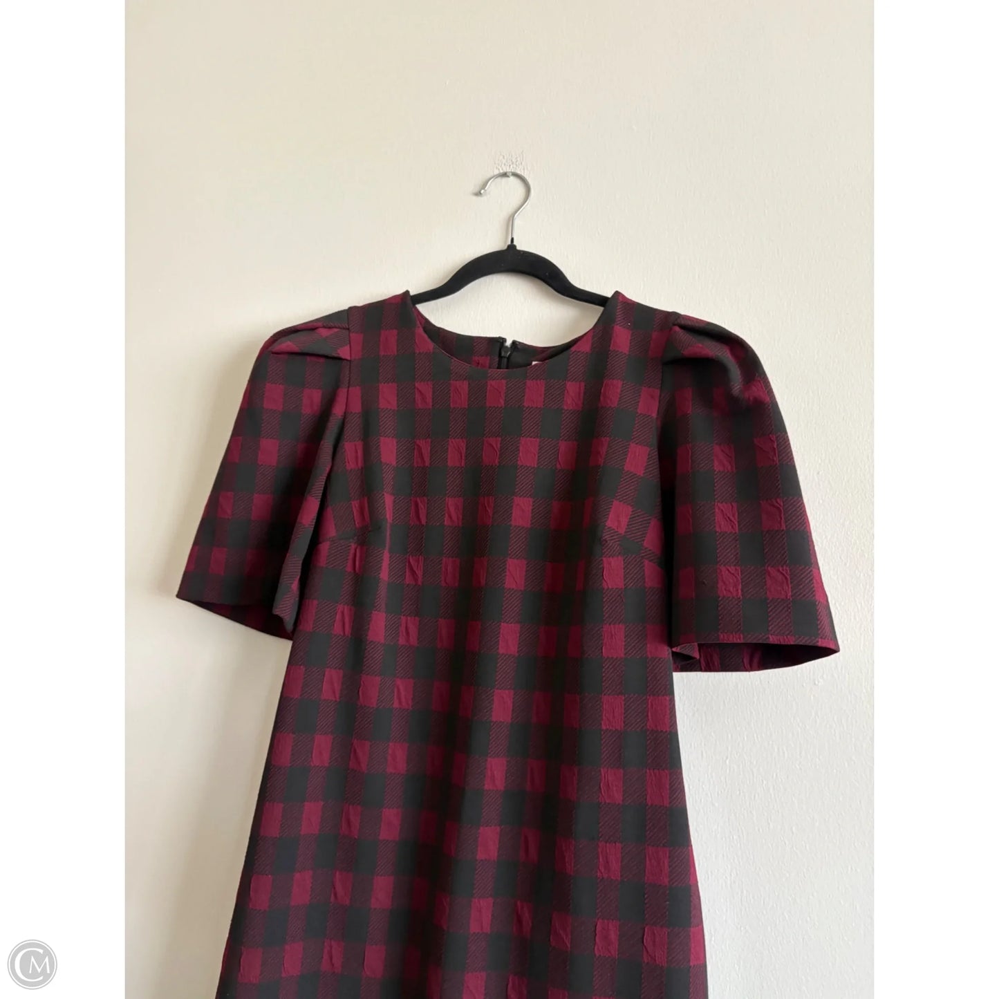 Dress Work By Calvin Klein In Plaid Pattern, Size: 12