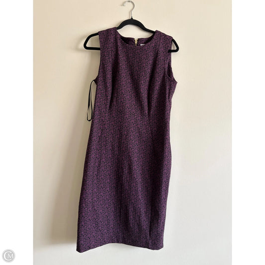 Dress Work By Calvin Klein In Purple, Size: 10
