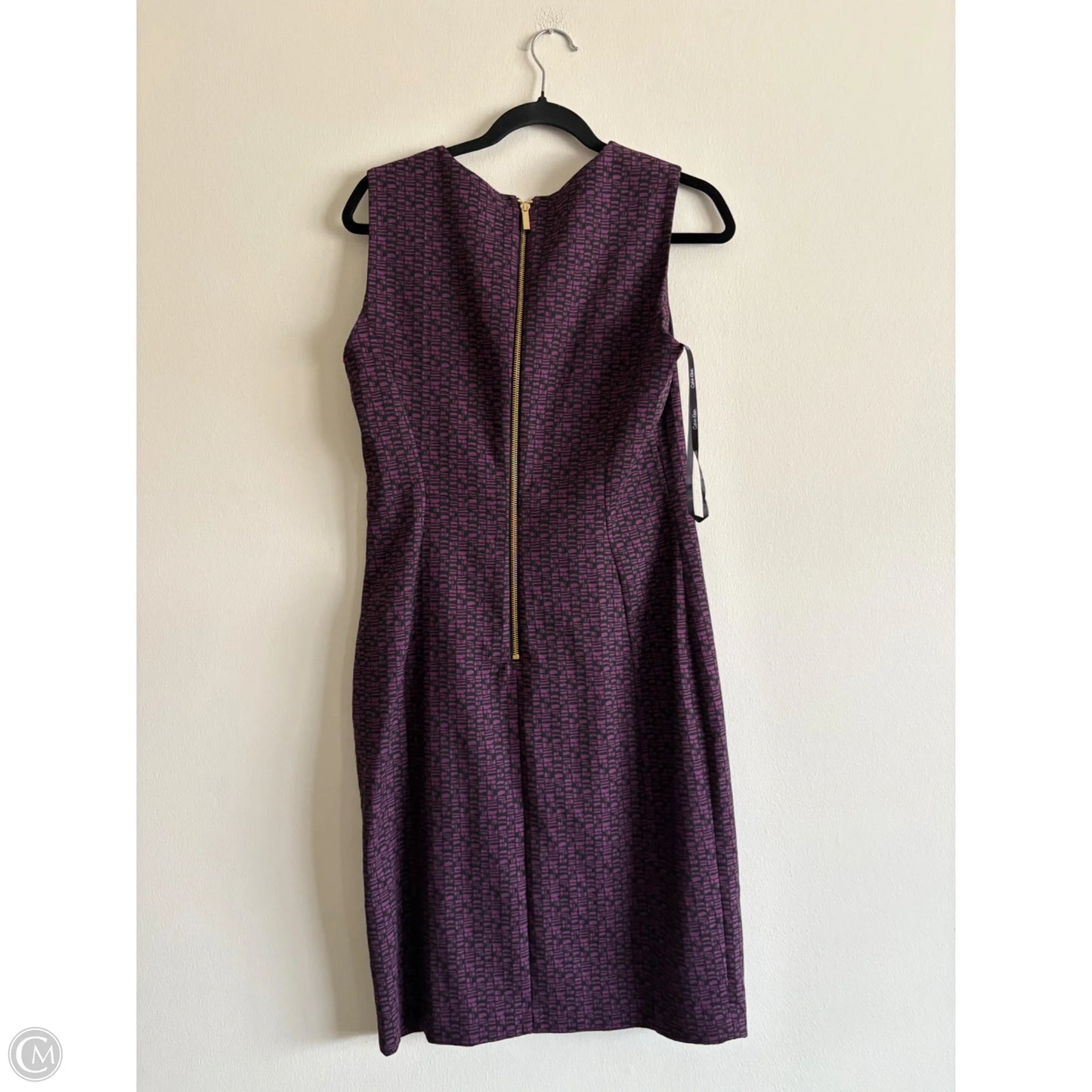 Dress Work By Calvin Klein In Purple, Size: 10