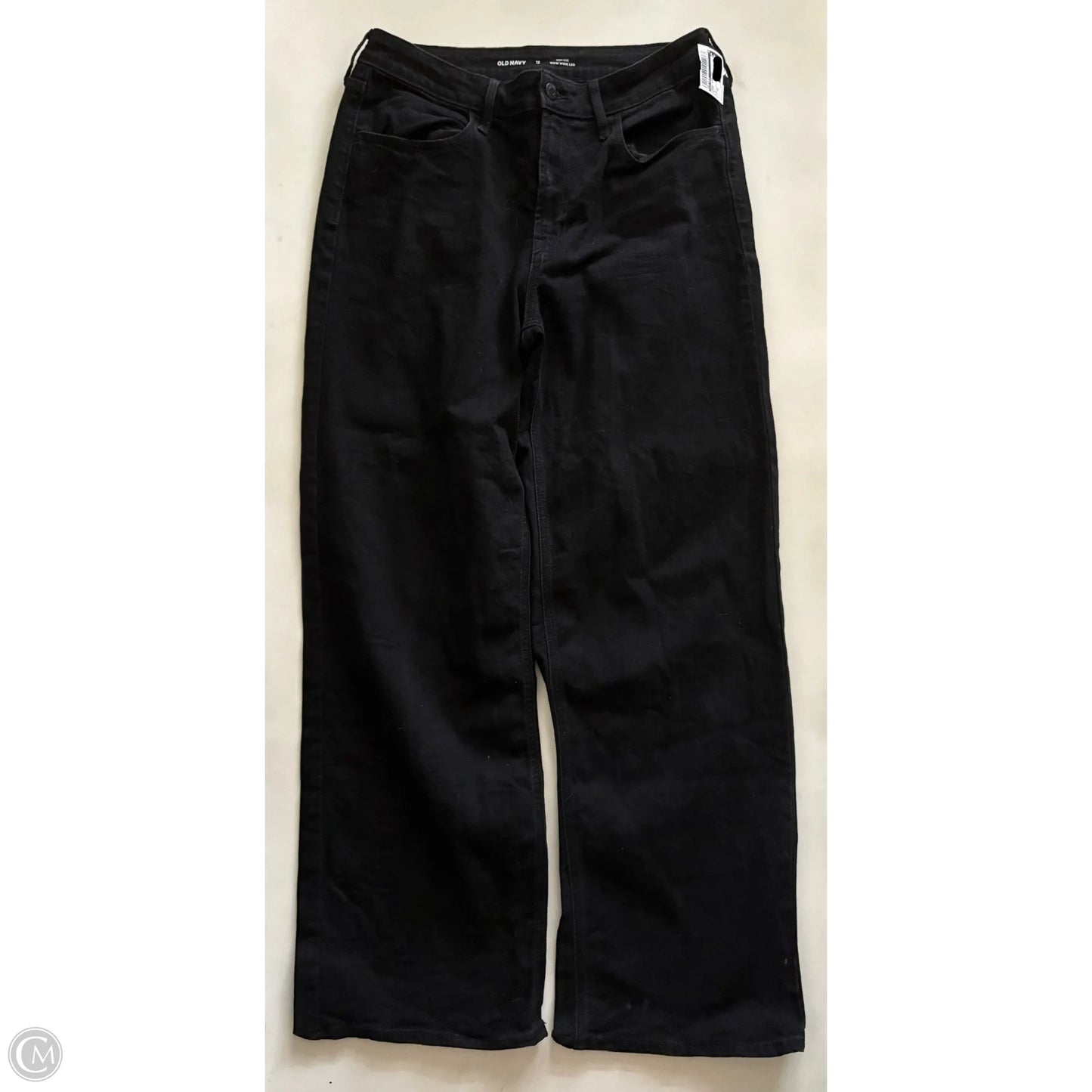 Jeans Wide Leg By Old Navy In Black, Size: 12