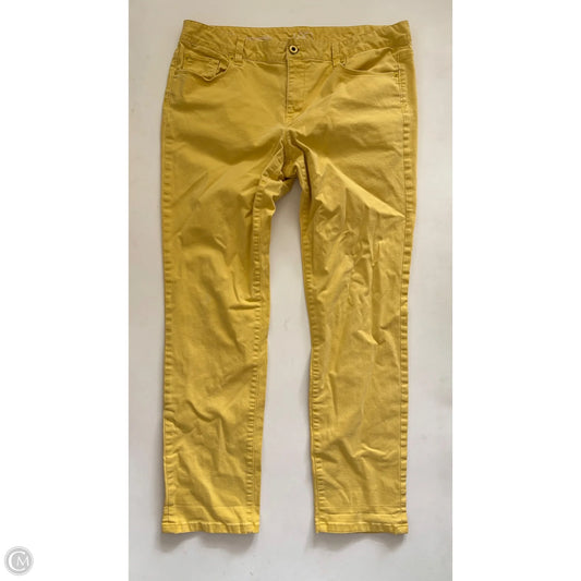 Jeans Straight By Loft In Yellow, Size: 12