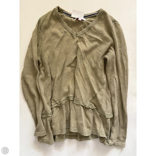 Top Long Sleeve By New Directions In Green, Size: L