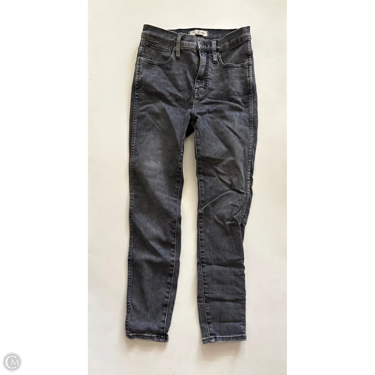 Jeans Skinny By Madewell In Black, Size: 0