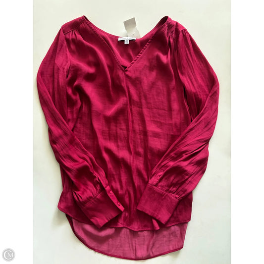 Blouse Long Sleeve By Maison Damelie In Red, Size: M