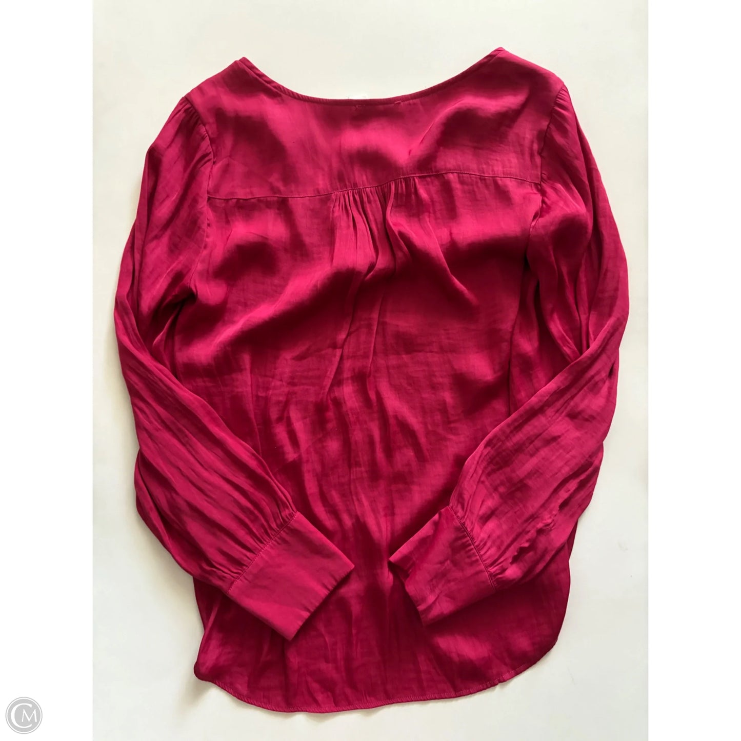 Blouse Long Sleeve By Maison Damelie In Red, Size: M