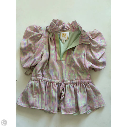 Top Short Sleeve By Emily Mccarthy In Multi-colored, Size: Xs