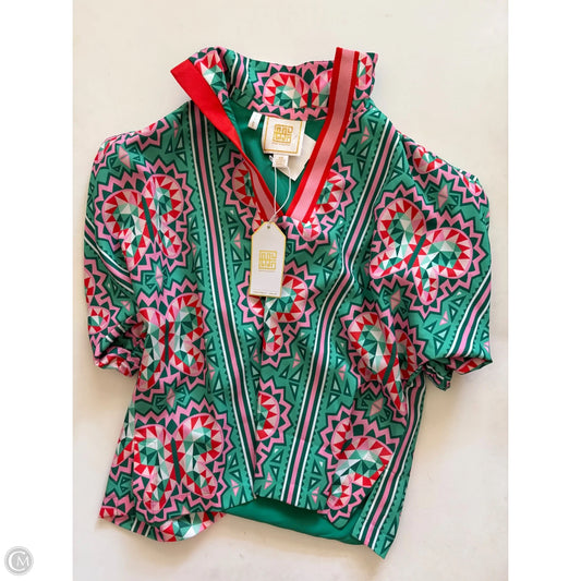 Top Short Sleeve By Emily Mccarthy In Green, Size: Xs