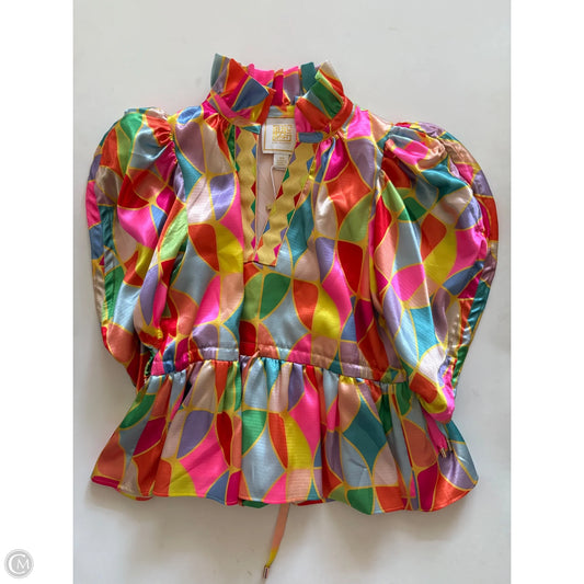Top Short Sleeve By Emily Mccarthy In Multi-colored, Size: Xs
