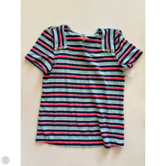Top Short Sleeve Designer By Lilly Pulitzer In Striped Pattern, Size: Xs