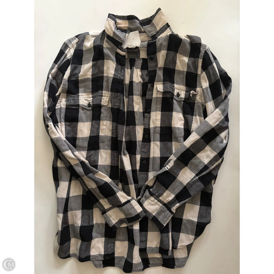 Top Long Sleeve By Denim & Supply By Ralph Lauren In Plaid Pattern, Size: L