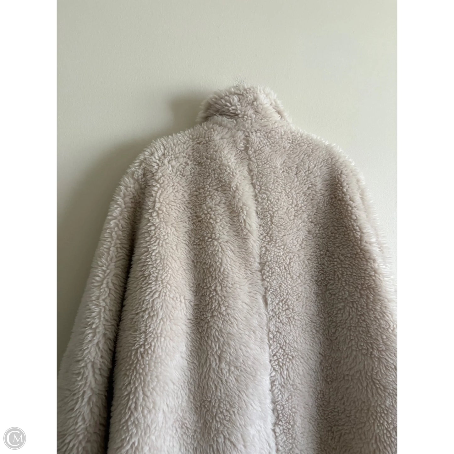 Coat Faux Fur & Sherpa By Clothes Mentor In Cream, Size: L