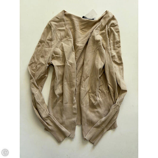 Sweater Cardigan By Limited In Tan, Size: M