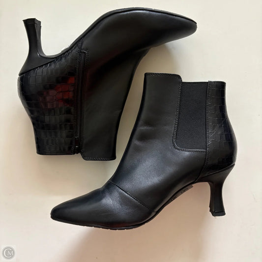 Boots Ankle Heels By Clarks In Black, Size: 9
