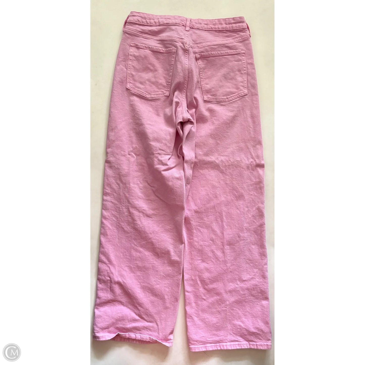 Jeans Wide Leg By Old Navy In Pink, Size: 12