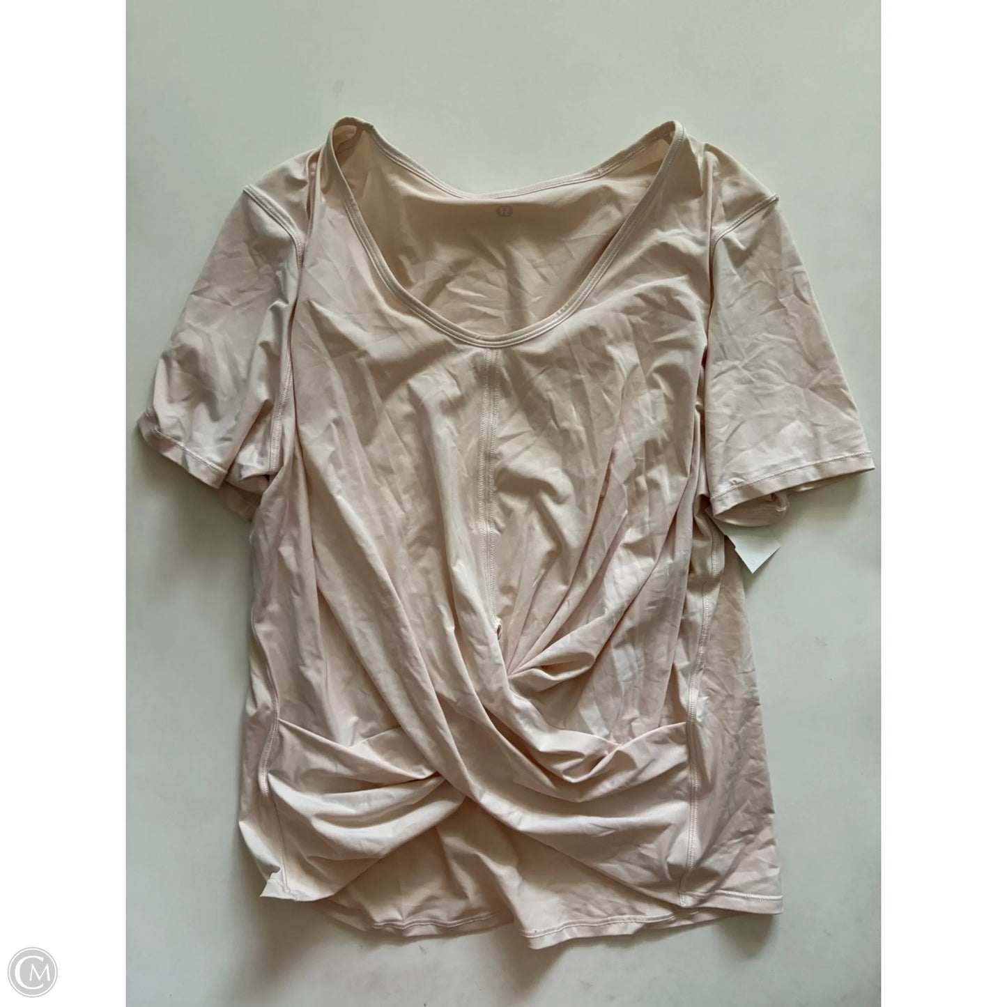 Athletic Top Long Sleeve Crewneck By Lululemon In Cream, Size: Xl