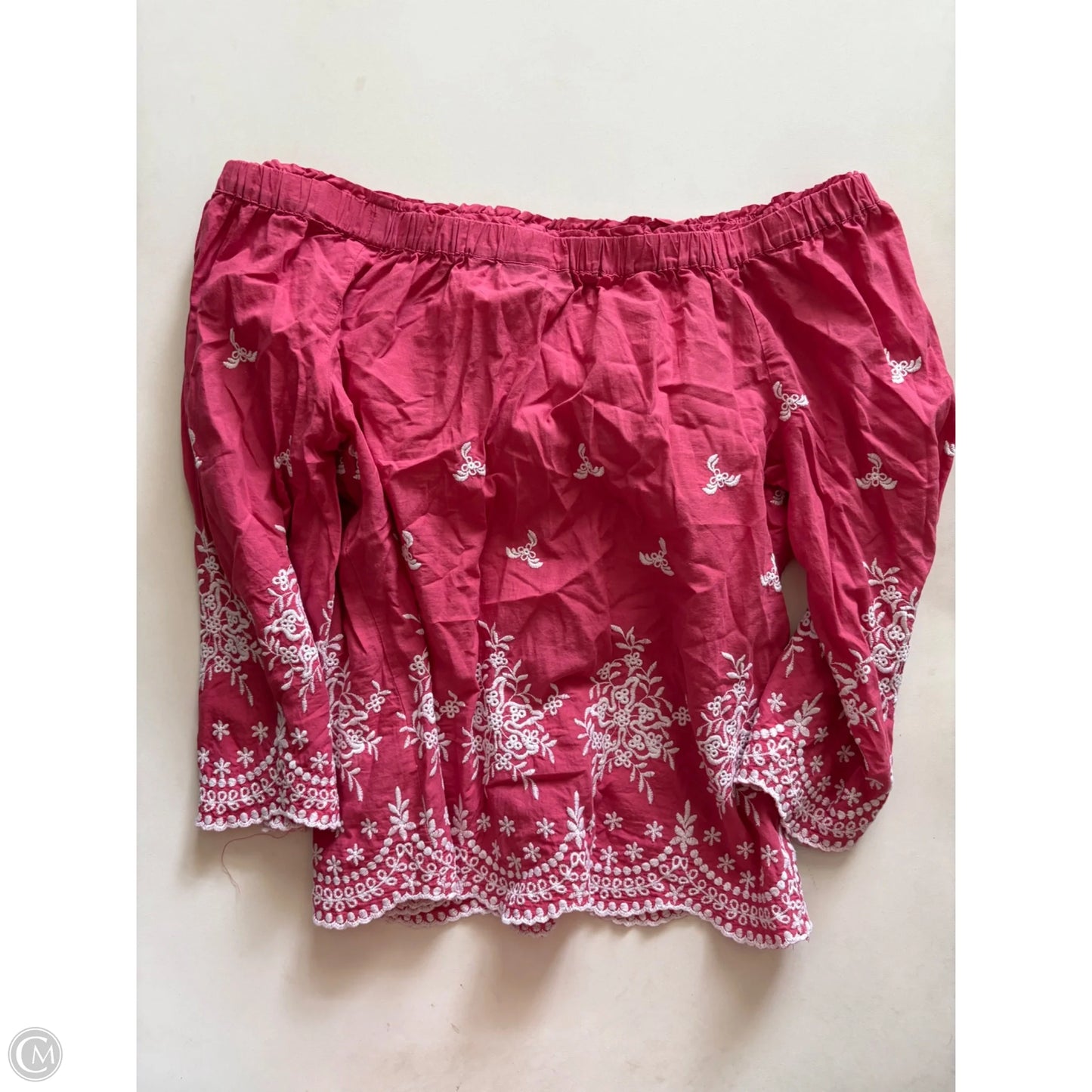 Top Long Sleeve By New York And Co In Pink, Size: M