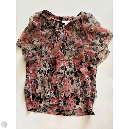Blouse Long Sleeve By Lucky Brand In Multi-colored, Size: L