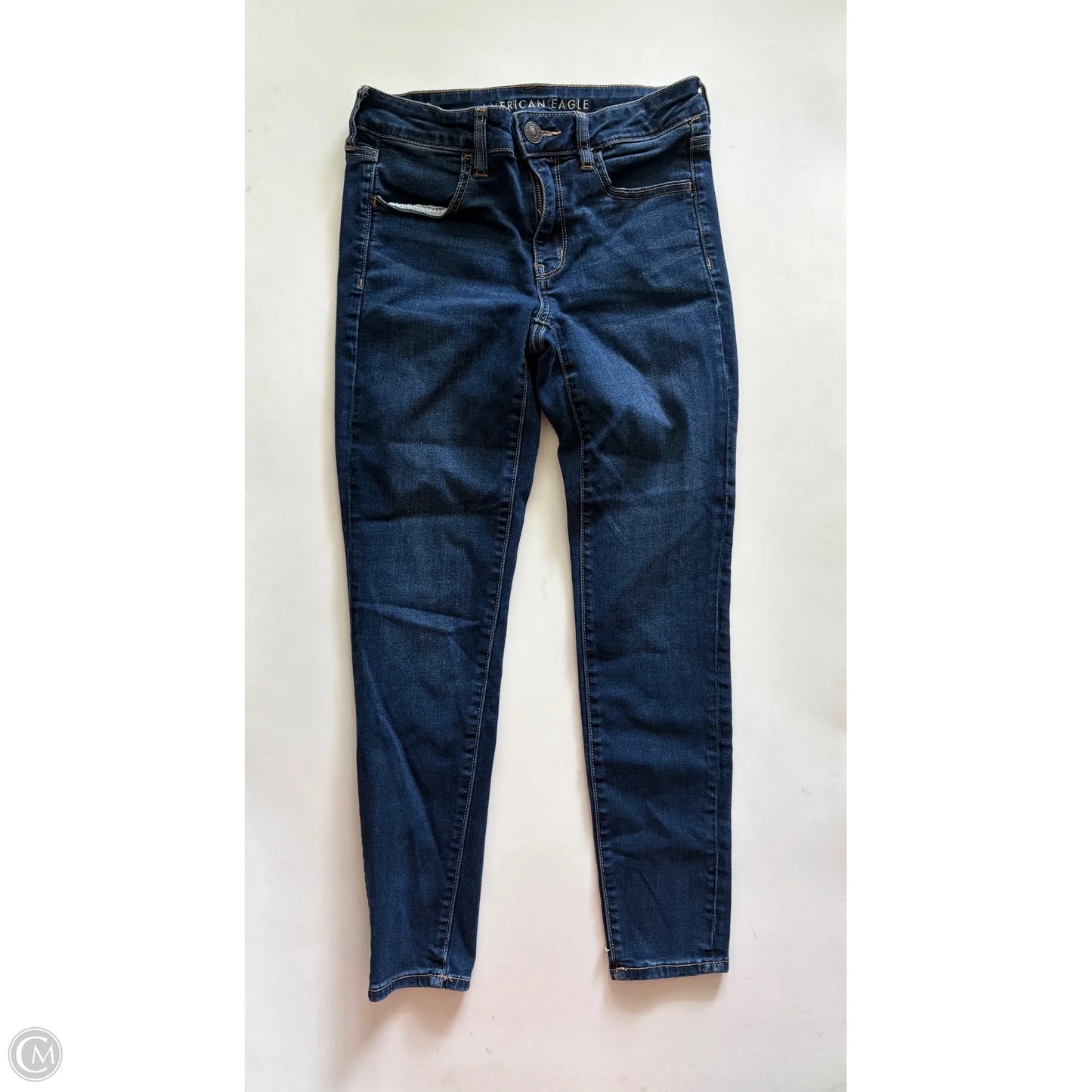 Jeans Skinny By American Eagle In Blue, Size: 6