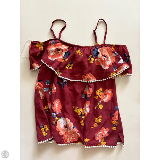 Tank Top By Chance or Fate In Floral Print, Size: L