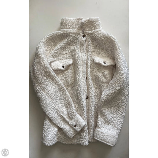 Jacket Faux Fur & Sherpa By 32 Degrees In Cream, Size: M